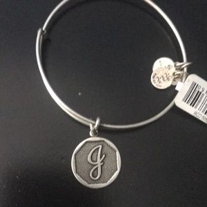 Alex & Ani J initial bracelet